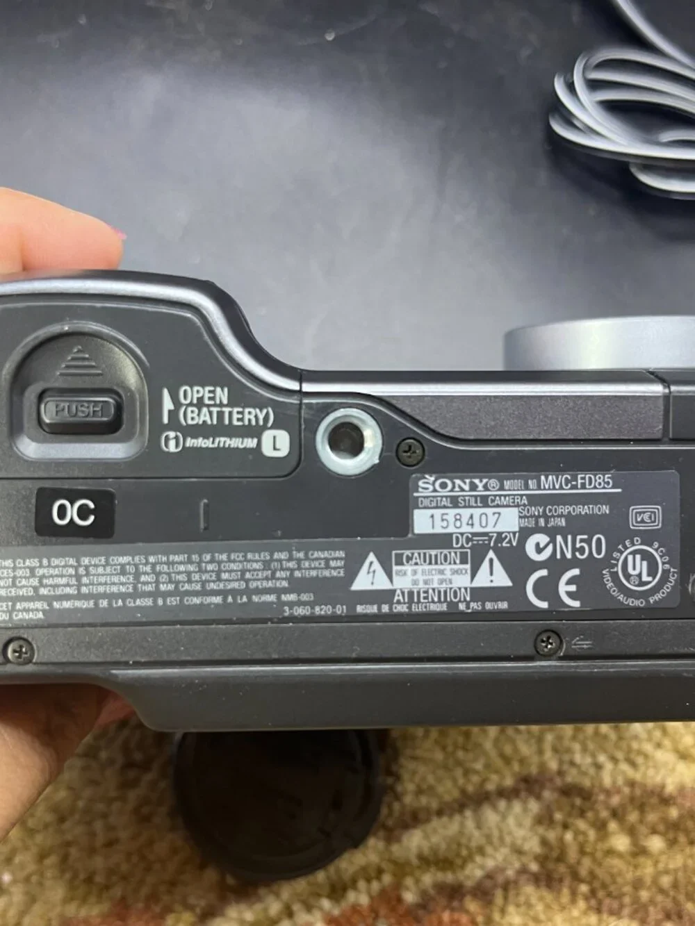 Sony Digital Camera Video Movie MVC-FD85 - 1.3 Mega Pixel NICE!